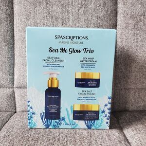 SpaScriptions | Marine Moisture Sea Me Glow Trio Set Cleanser Cream Polish
